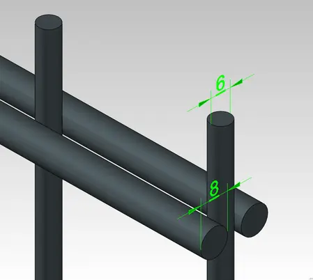 8-6-8 Doppelstabmatte